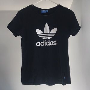 adidas black logo shirt